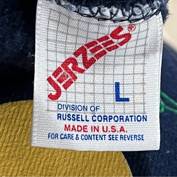 Vintage 90s Home Town Blue Jumper Pullover 1990s Sweatshirt - Picture 6 of 6